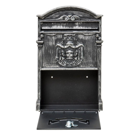 Cutie postala metalica pentru exterior, 410x260x90mm, argintiu / ZTS 5581_AG