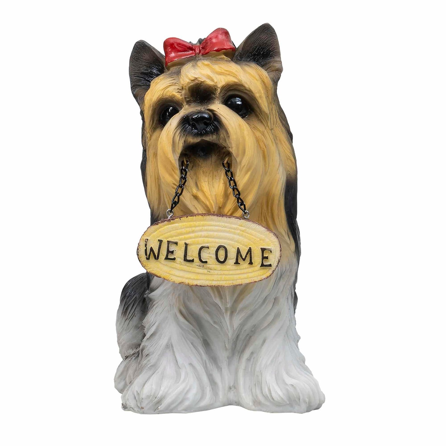 Decoratiune pentru gradina, din rasina, model catel, inaltime 27cm / ZTS 8007