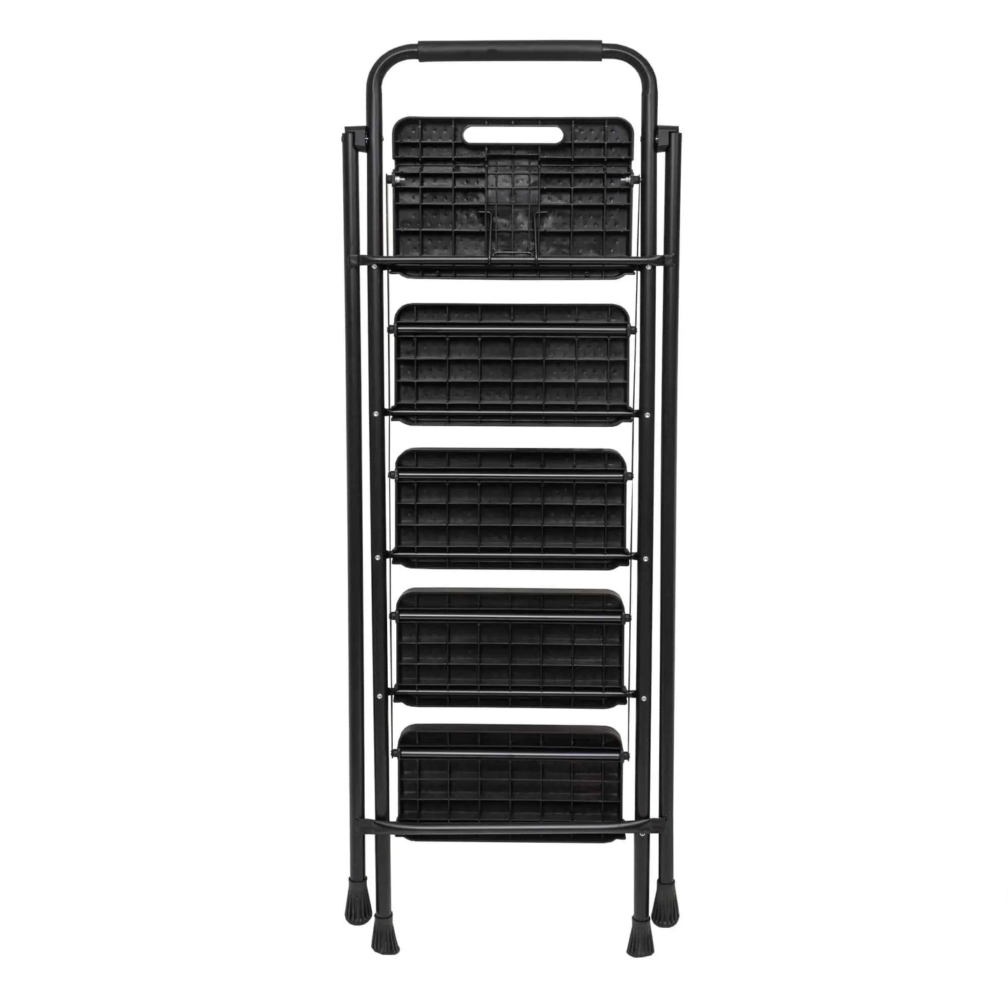 Scara metalica cu 5 trepte late, pliabila negru Z-TOOLS / ZTS 8089