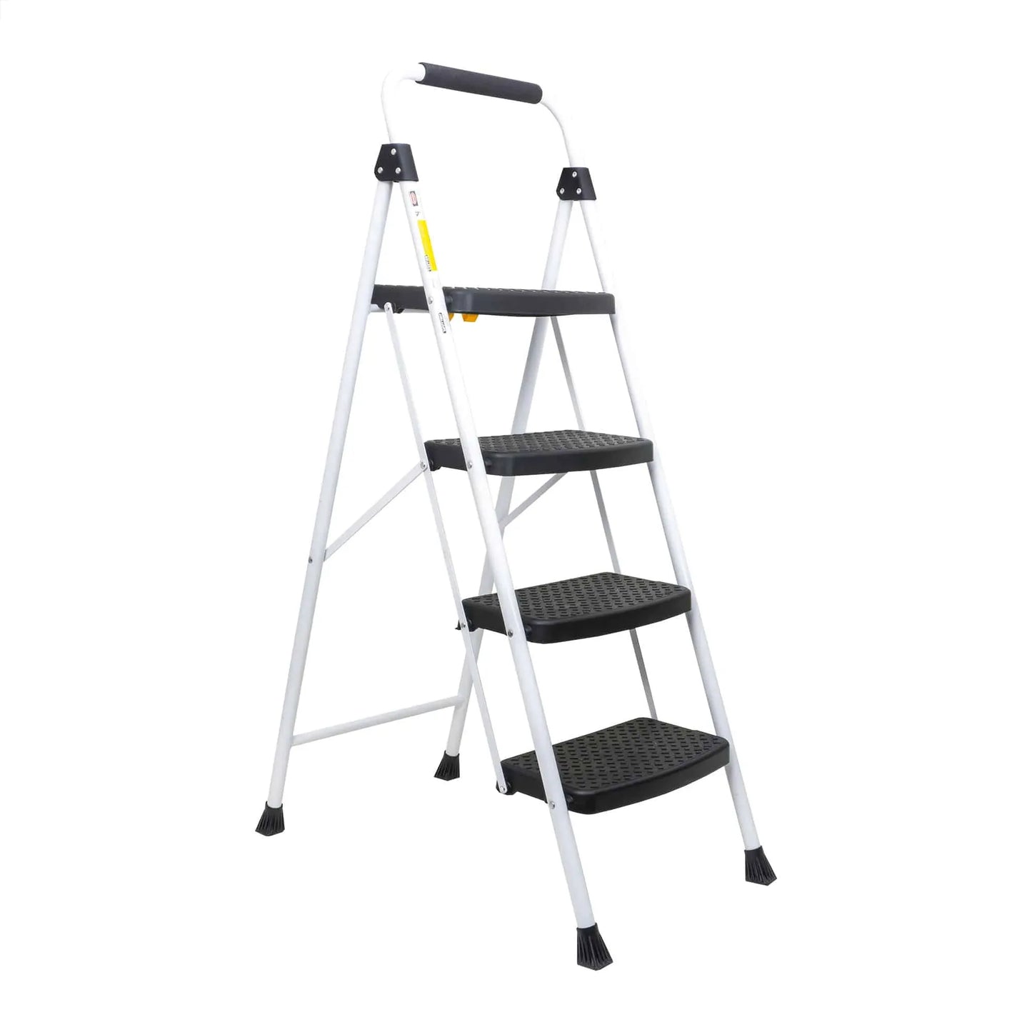 Scara metalica cu 4 trepte late, pliabila alb Z-TOOLS / ZTS 8092
