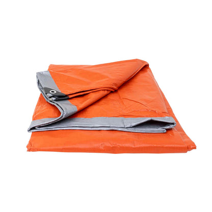 Prelata impermeabila UV, inele de prindere, 10x16m, 130gr/mp, Orange, Z-TOOLS / ZTS 8108