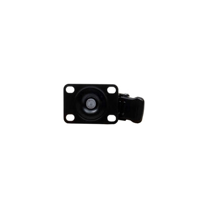 Roata pentru mobila, rola de cauciuc, pivotanta cu frana 2 inchi, portocaliu Z-TOOLS / ZTS 8127