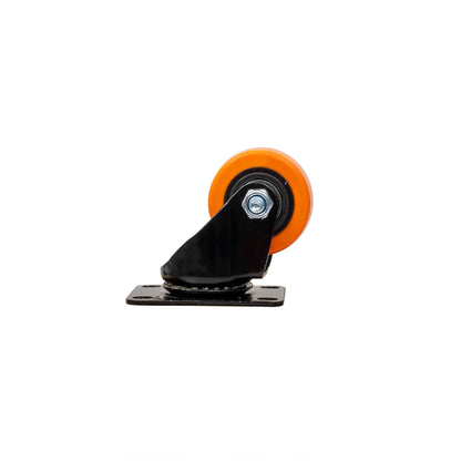 Roata pentru mobila, rola de cauciuc, pivotanta 2.5 inchi, portocaliu Z-TOOLS / ZTS 8129