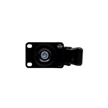Roata pentru mobila, rola de cauciuc, pivotanta cu frana 2.5 inchi, portocaliu Z-TOOLS / ZTS 8130