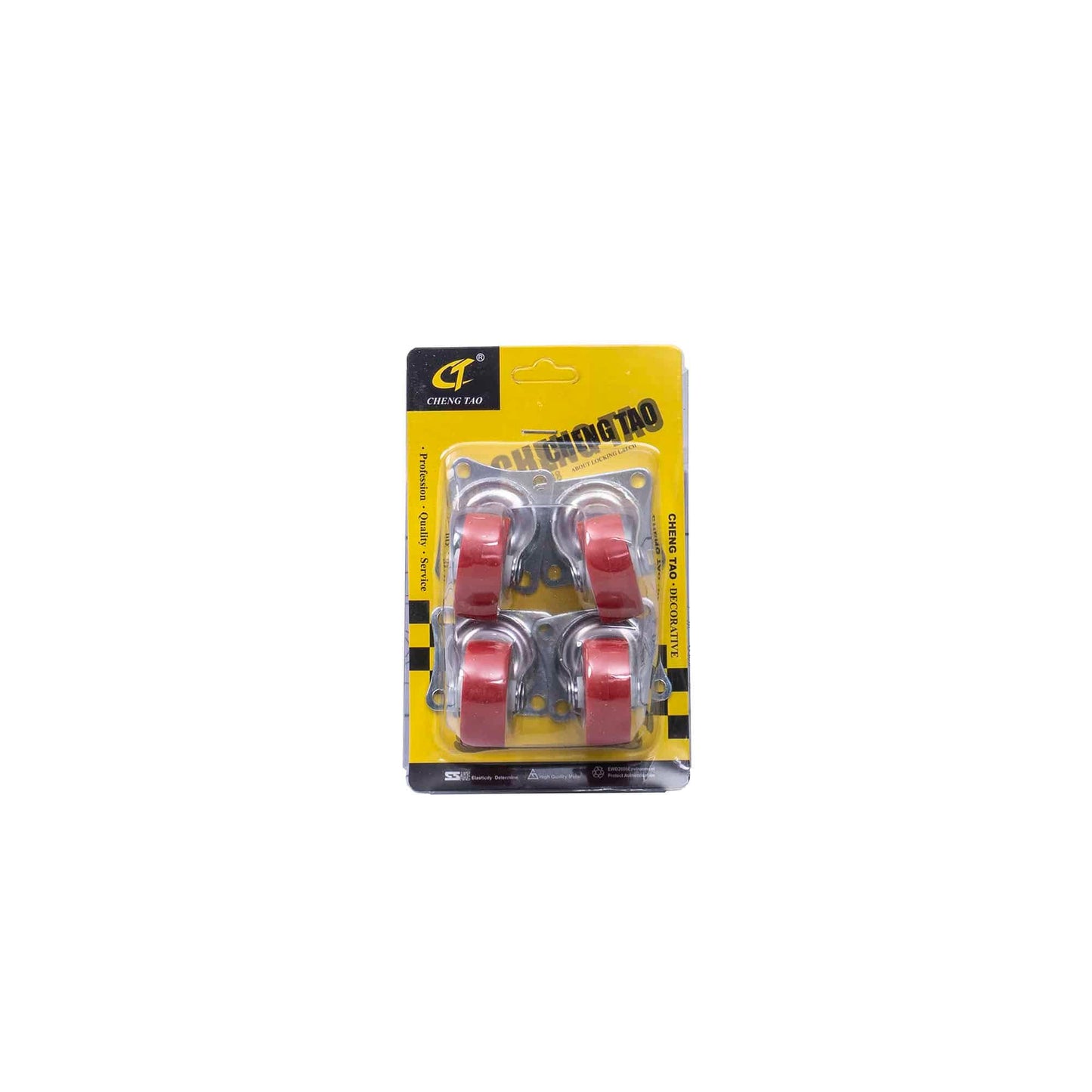 Set 4 roti pivotante, rola de cauciuc, 1.5 inchi, Z-TOOLS / ZTS 8138
