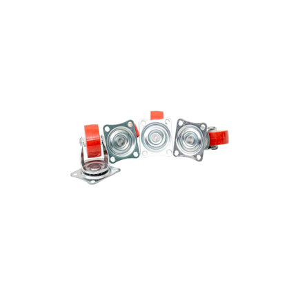 Set 4 roti pivotante, rola de cauciuc, 1.5 inchi, Z-TOOLS / ZTS 8138
