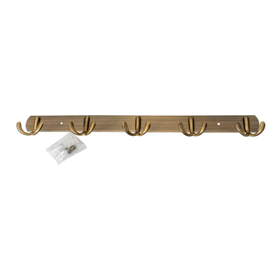 Cuier metalic cu 5 agatarori, lungime 44.5cm, auriu Z-TOOLS / ZTS 8142