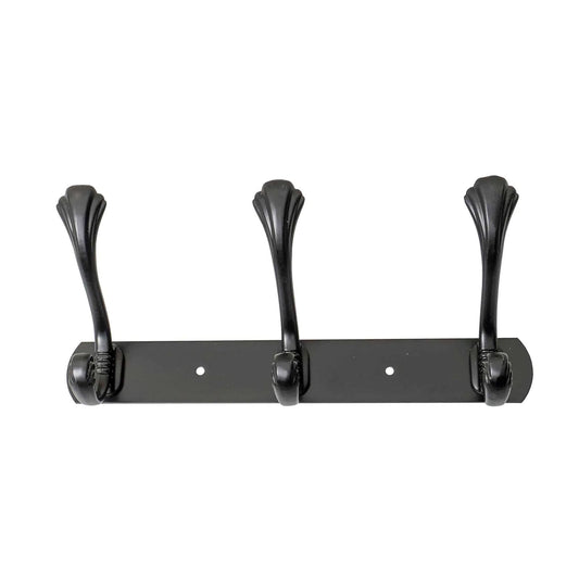 Cuier metalic cu 3 agatarori, lungime 24.5cm, negru Z-TOOLS / ZTS 8146