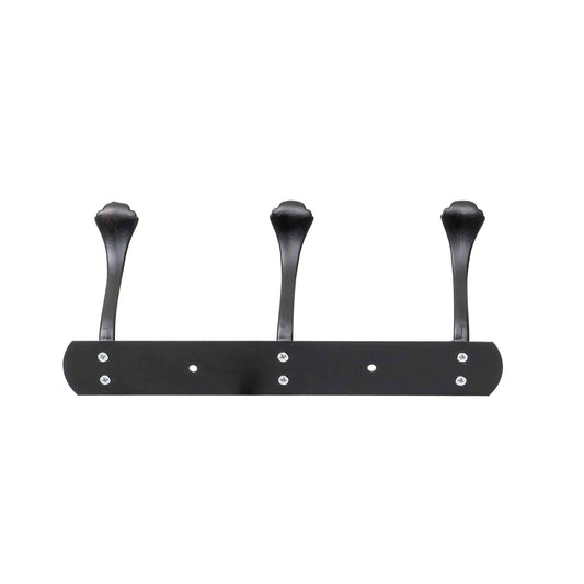 Cuier metalic cu 3 agatarori, lungime 24.5cm, negru Z-TOOLS / ZTS 8146