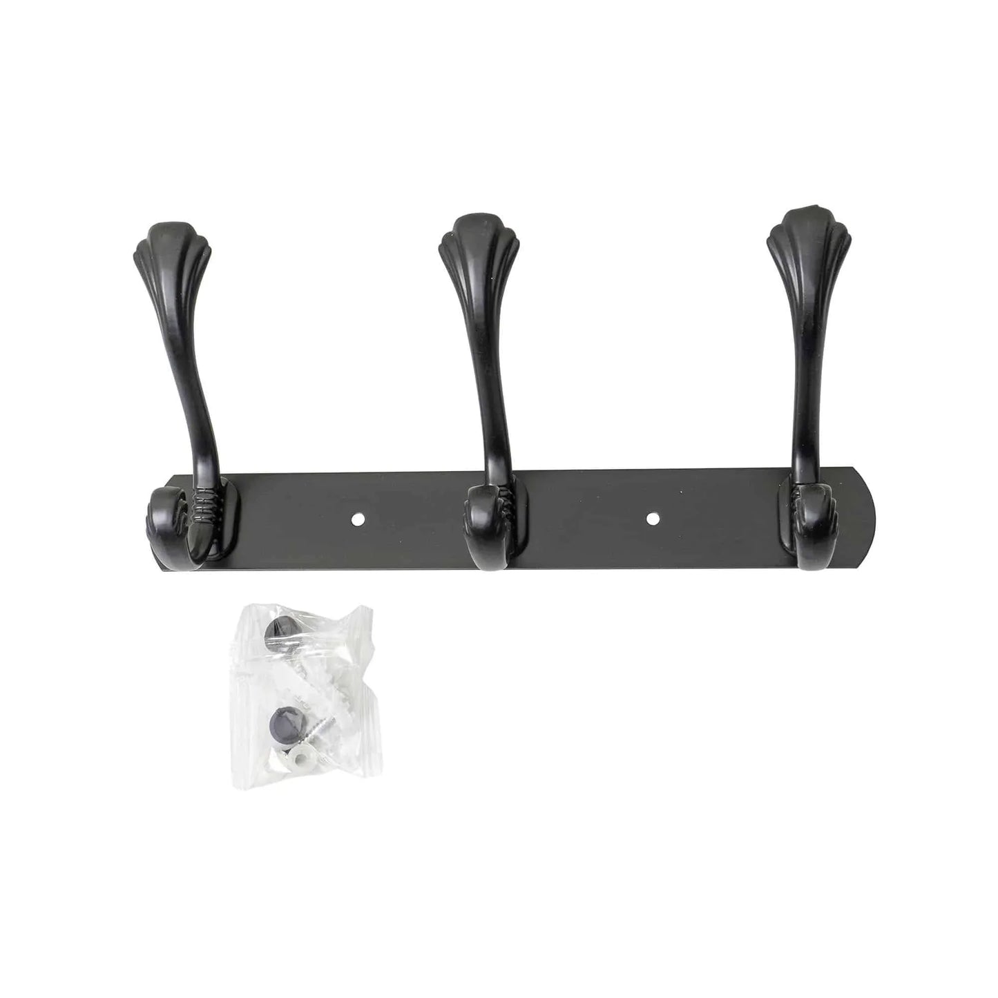 Cuier metalic cu 3 agatarori, lungime 24.5cm, negru Z-TOOLS / ZTS 8146