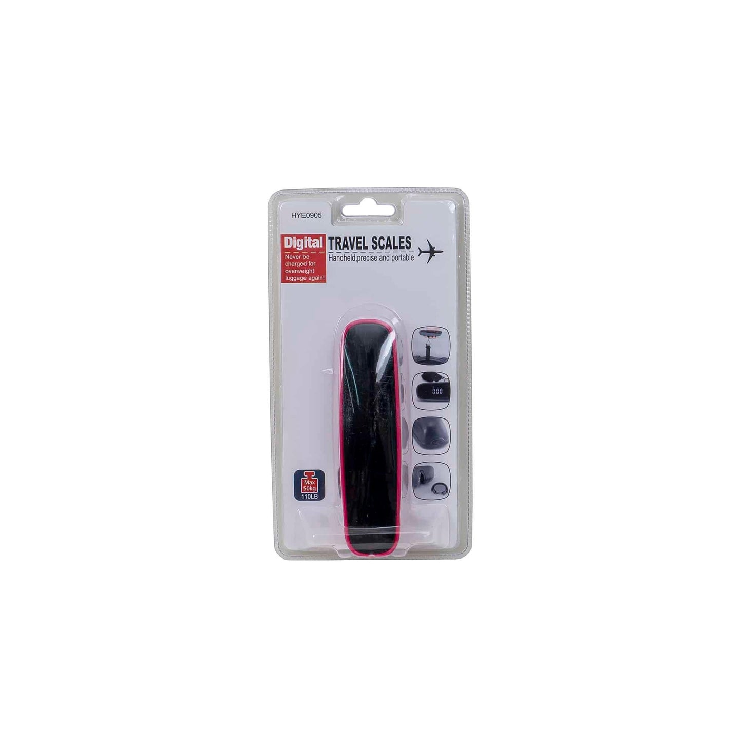 Cantar digital pentru bagaje, maxim 50kg, negru/roz, Z-TOOLS / ZTS 8166