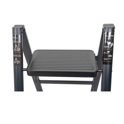 Scara pliabila din metal, cu 2 trepte, maxim 150kg / ZTS 8185