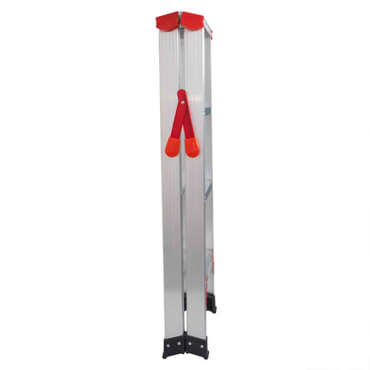 Scara dubla din aluminiu, 2x4 trepte, pliabila, maxim 150kg / ZTS 8188