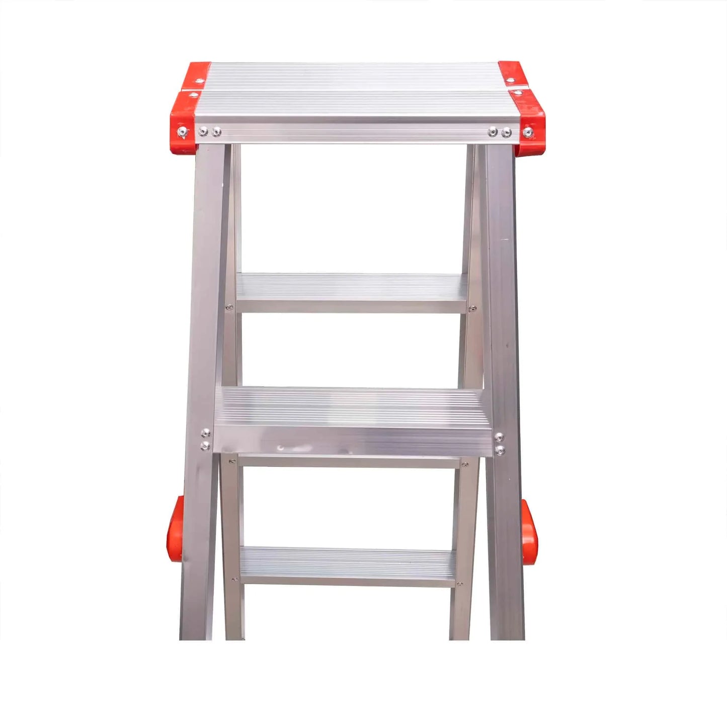 Scara dubla din aluminiu, 2x5 trepte, pliabila, maxim 150kg / ZTS 8189