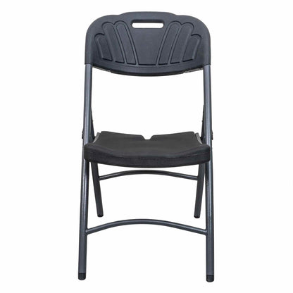 Scaun pliant din plastic pentru terasa, negru / ZTS 8192B