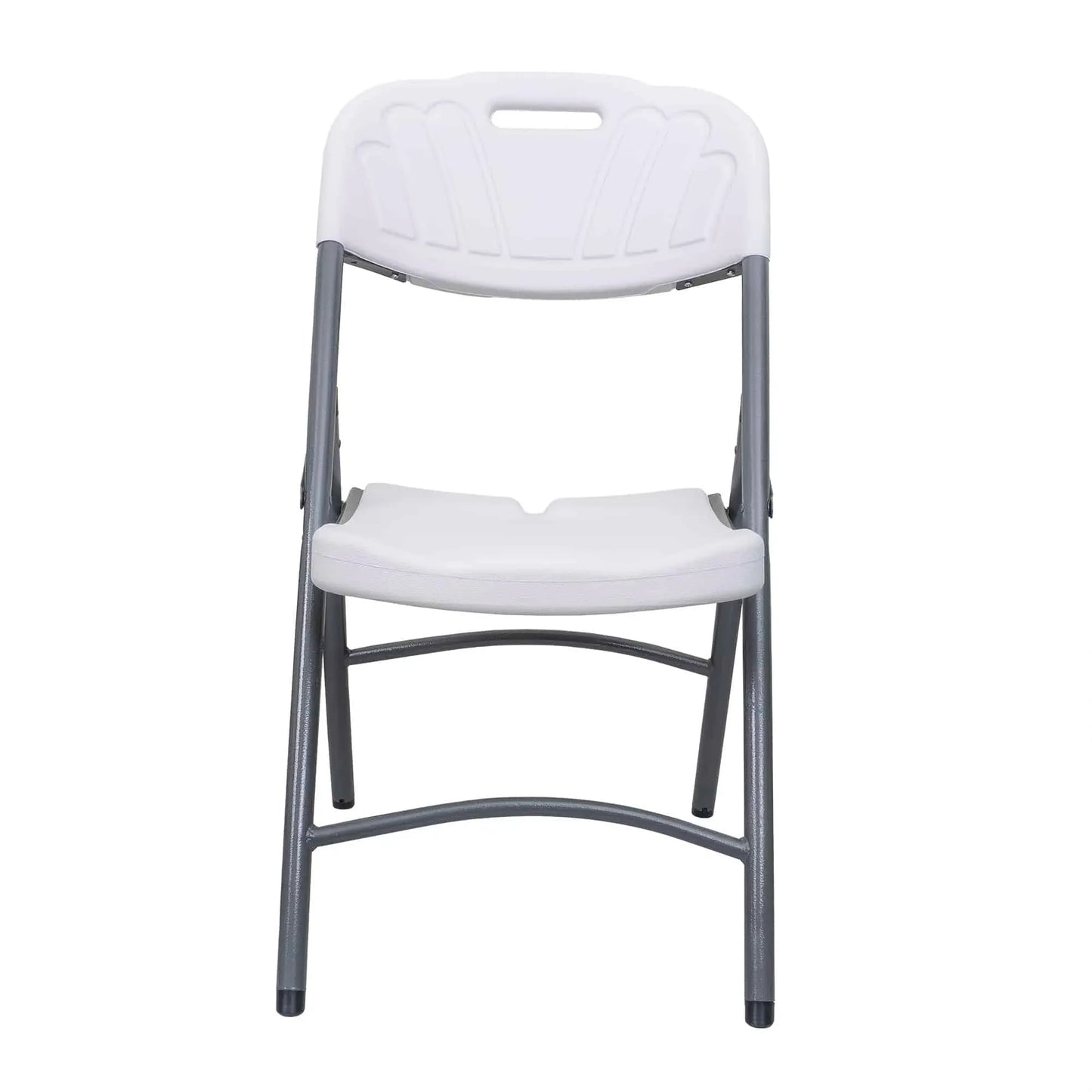 Scaun pliant din plastic pentru terasa, alb / ZTS 8192W