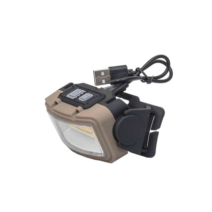 Lanterna de cap, 8 moduri de iluminat, USB, Z-tools W6104A, gri / ZTS 8207