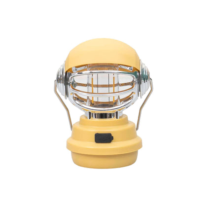 Felinar model robotel, 3 moduri de intensitate a luminii, USB, H14cm, galben / ZTS 8214