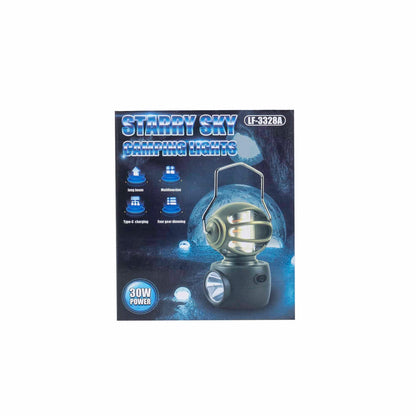 Felinar model robotel, 4 moduri de intensitate a luminii, USB, H14cm, putere 30W, crem / ZTS 8215