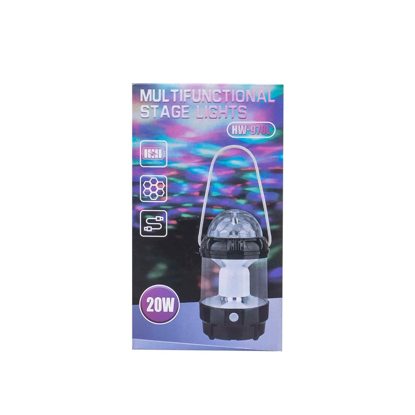 Felinar, 2 moduri de intensitate a luminii, putere 20W, negru / ZTS 8216