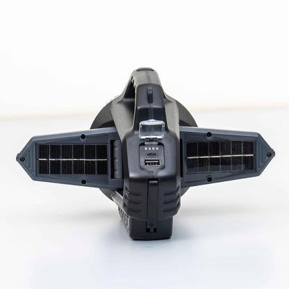 Lanterna led, portabila cu agatatoare, incarcare solara si USB, lungime 19cm / ZTS 8229