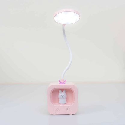 Lampa de birou pentru copii, 3 tipuri de lumina, model televizor, roz / ZTS 8233