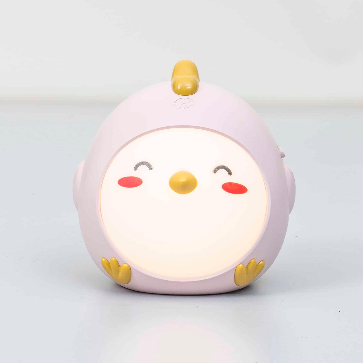 Lampa de veghe pentru copii, 3 tipuri de lumina, putere 4.2W, touch, USB, model puisor roz / ZTS 8237