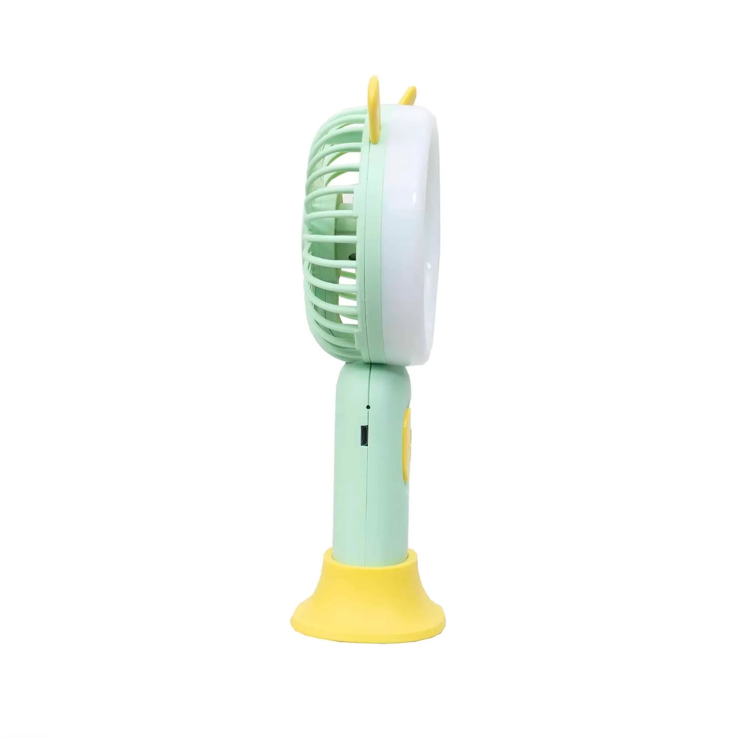 Ventilator de mana, alimentare USB, 3.7w, 3 viteze si suport, verde / ZTS 8241