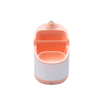 Lampa de birou pentru copii, 3 tipuri de lumina si suport pixuri, somon / ZTS 8244