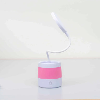 Lampa de birou pentru copii, 4 tipuri de lumina, model lumina floare, roz / ZTS 8246