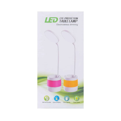Lampa de birou pentru copii, 4 tipuri de lumina, model lumina floare, roz / ZTS 8246