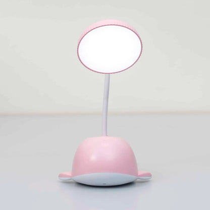 Lampa de birou pentru copii, 3 tipuri de lumina, putere 3W, model delfin roz / ZTS 8247