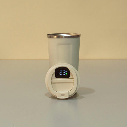 Termos interior inox, capacitate 380ml, indicator temperatura, inchidere ermetica, alb / ZTS 8438