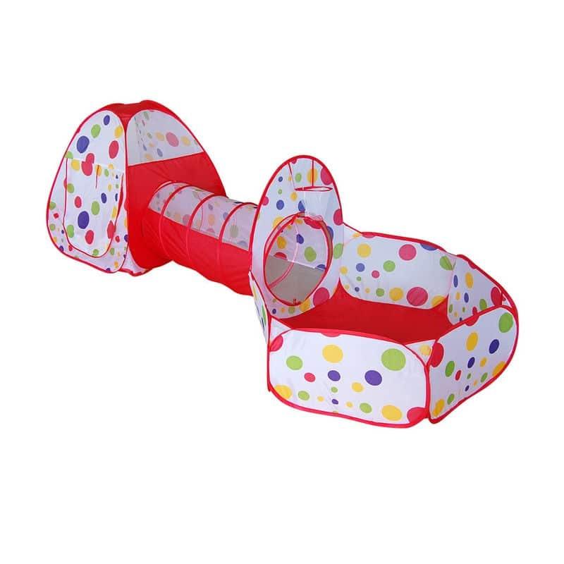 Cort de joaca pentru copii, 3 in 1, rosu Z-TOOLS / ZTS 8463