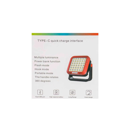 Proiector portabil de mana, incarcare USB, 4 moduri de intensitate a luminii, alb Z-TOOLS / ZTS 8691