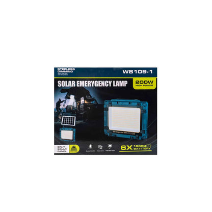 Proiector led cu incarcare solara si USB, 200W, panou incorporabil si detasabil Z-TOOLS / ZTS 8966