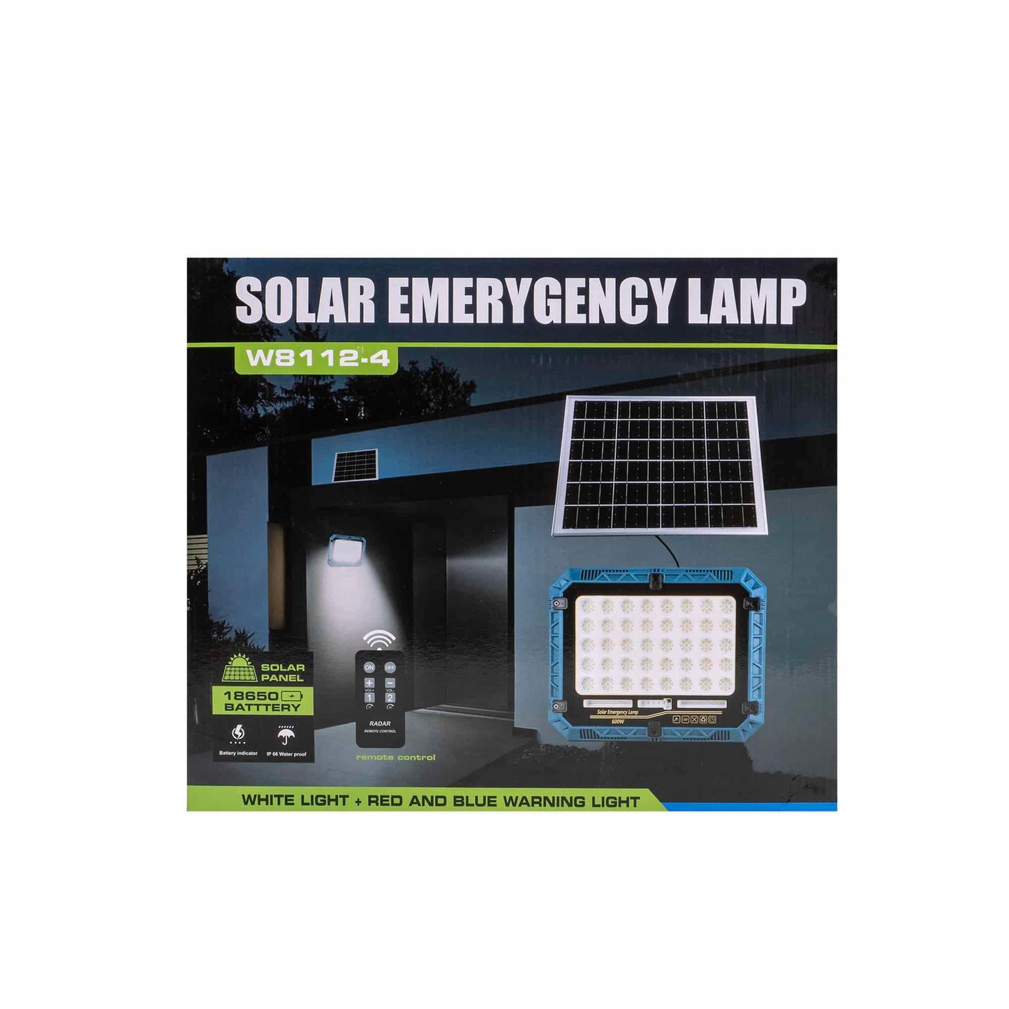 Proiector led cu incarcare solara, 600W, panou separat, cu telecomanda IP66 Z-TOOLS / ZTS 8987