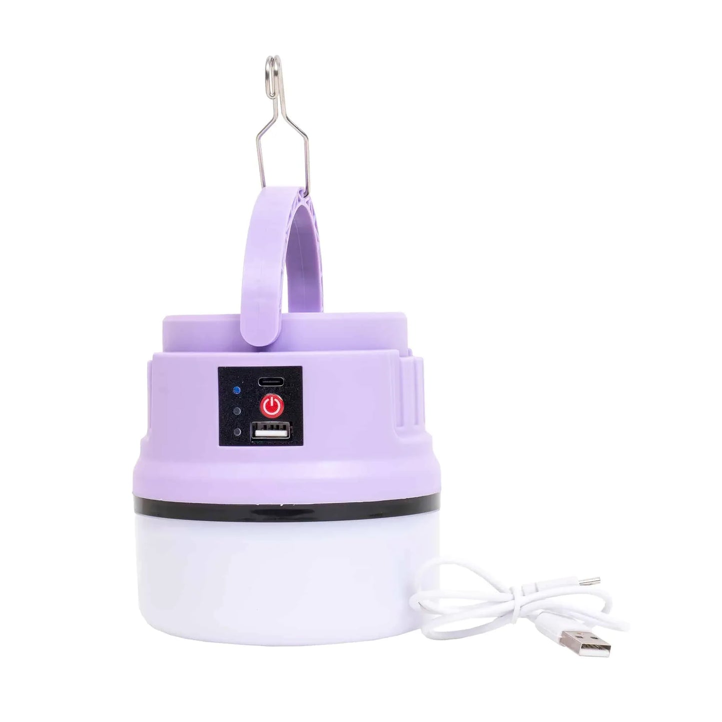 Lanterna LED camping, portabila, incarcare solara si USB, mov Z-TOOLS / ZTS 9001