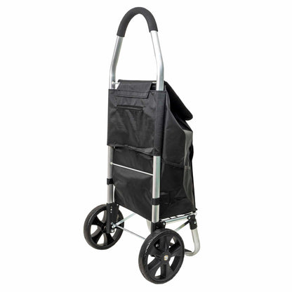 Carucior pentru cumparaturi, cadru metalic, maxim 25kg, negru Z-TOOLS / ZTS 9093