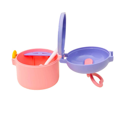 Recipient pentru lapte praf, capacitate 250ml, 9x9.5cm, roz Z-TOOLS / ZTS 9106