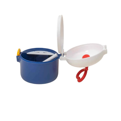 Recipient pentru lapte praf, capacitate 250ml, 9×9.5cm, albastru Z-TOOLS / ZTS 9107