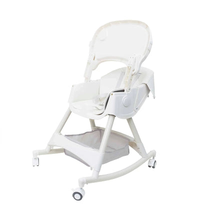 Scaun de masa pentru copii, 5-72luni, greutate maxima 50kg, pliabil, cu balansoar, alb Z-TOOLS / ZTS 9139