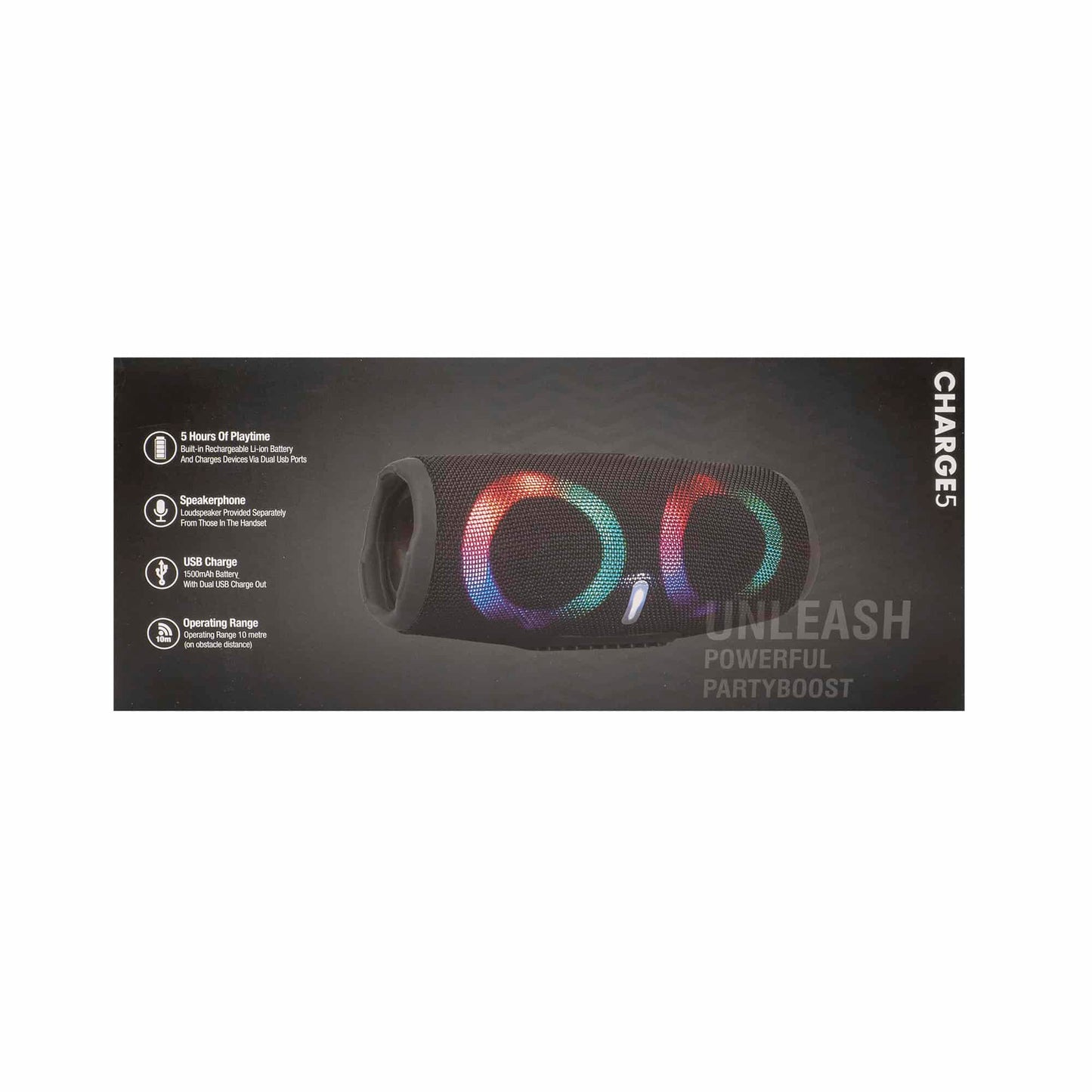 Boxă portabilă cu lumini LED, 23cm Z-TOOLS / ZTS9209