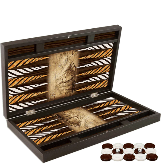 Joc de table din lemn lacuit, Trandy 58x48cm, PIRATE SHIP KORSAN, Z-TOOLS / ZTS5482-7