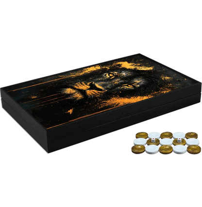 Joc de table din lemn lacuit, Trandy 58x48cm,  WOLF ASLAN, Z-TOOLS / ZTS5482-8