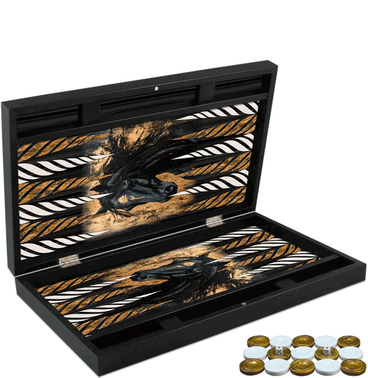 Joc de table din lemn lacuit, Trandy 58x48cm, HORSE PORTRAIT, Z-TOOLS / ZTS5482-9