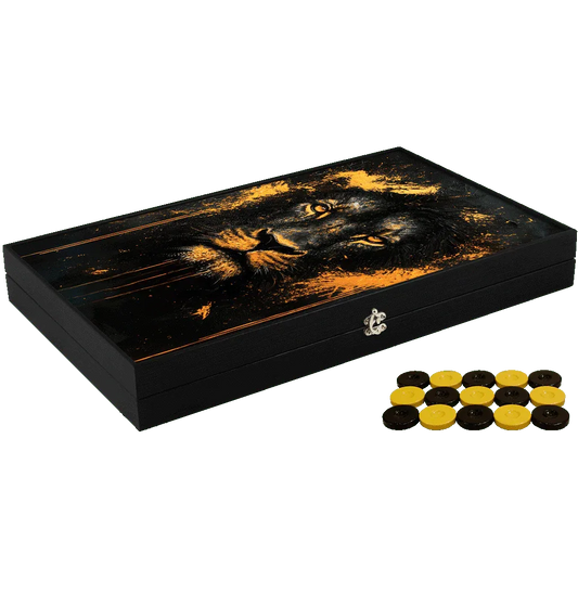 Joc de table din piele ecologica, model LION, Z-TOOLS / ZTS5512-10