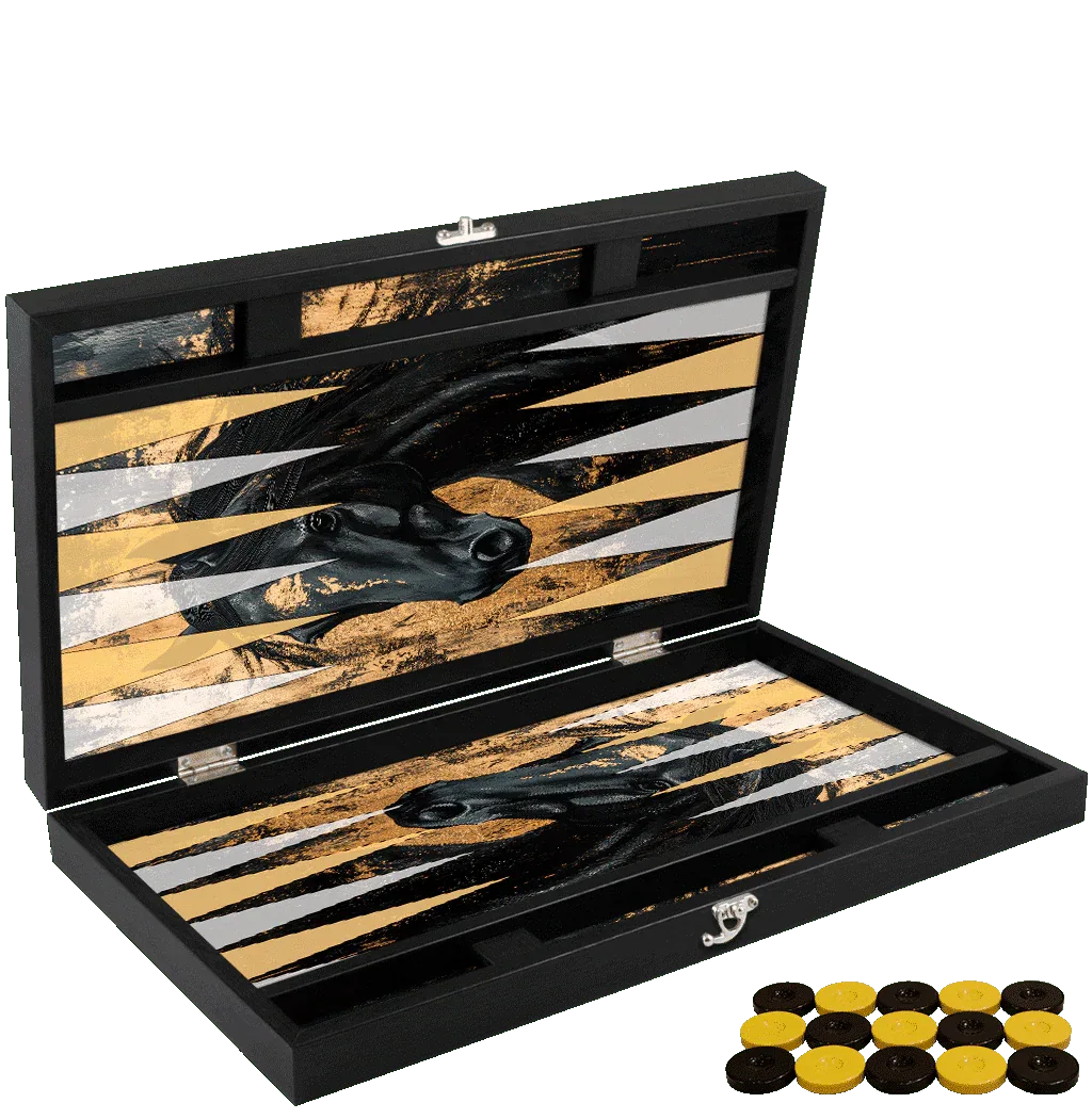 Joc de table din piele ecologica, model HORSE, Z-TOOLS / ZTS5512-8