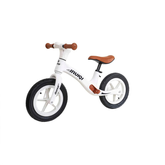 Bicicleta fara pedale pentru copii IRUIQI, roti de cauciuc si scaun reglabil, +3ani, alb Z-TOOLS / ZTS8481
