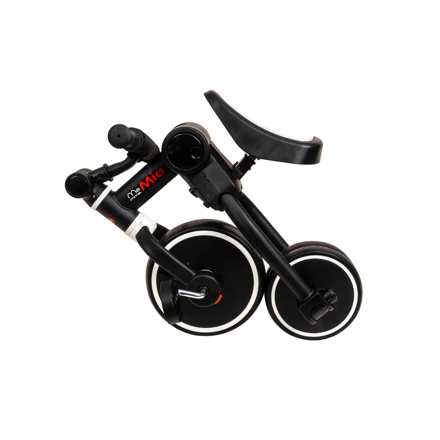 Tricicleta pliabila 2 in 1 pentru copii, reglabila, negru-alb / ZTS8484